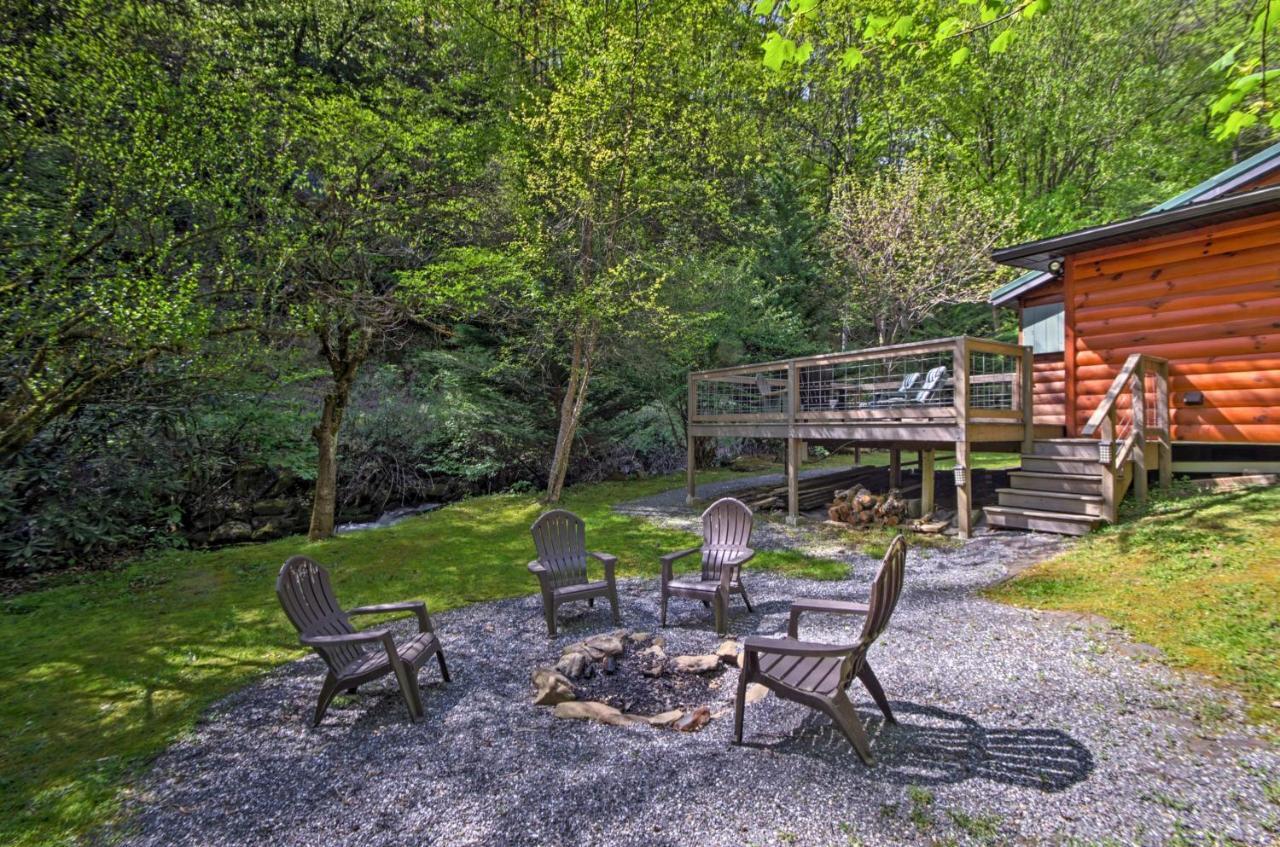 Bryson City Cabin With Fire Pit On Coopers Creek! מראה חיצוני תמונה